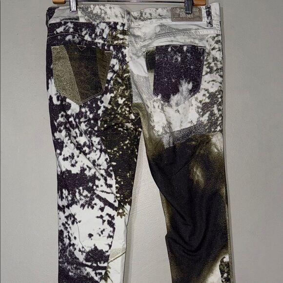 Women's Diesel Livier Super Slim Jegging Low Waist Pant Printed 31 - Picture 8 of 12